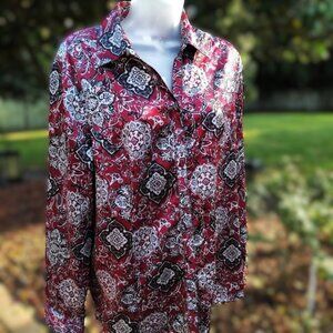 Croft & Barrow Casual or Career Blouse Like New L